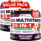 Vet Promise dog multivitamin jar front for all ages and sizes