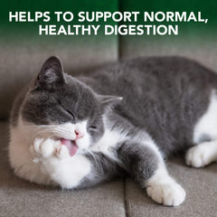 Ingredients highlight: psyllium, slippery elm, marshmallow, papaya for digestion and hairball movement.