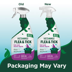Vet's Best cat bedding spray application shows safe indoor use around cats.