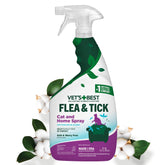 Vet's Best flea and tick home spray bottle for safe in-home pest control.