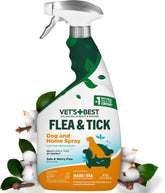 Vet’s Best 32 oz dog flea & tick spray bottle with cotton spice scent.