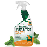 Vet's Best indoor spray bottle for home use; plant-based, kills fleas and ticks on contact.
