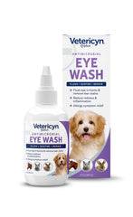 Vetericyn Plus Eye Wash bottle pour for gentle eye flushing and irritation relief