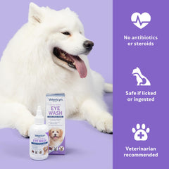 Vetericyn Plus Eye Wash drops applicator enables quick at-home care