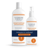 Veterinary Formula Clinical Care shampoo bottle front view for simple bath routine