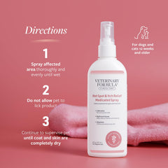 Veterinary Formula Clinical Care two-pack display emphasizes value and routine pet skin care.