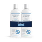 Veterinary Formula flea tick shampoo bottle pour for easy at-home cleansing and coat care