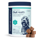 Veterinary Formula Gut Health Soft Chews in a dog bowl for daily digestive support