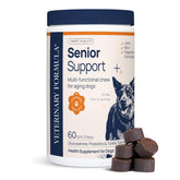 Veterinary Formula Smart Vitality Senior Support bottle pour for easy daily dosing.