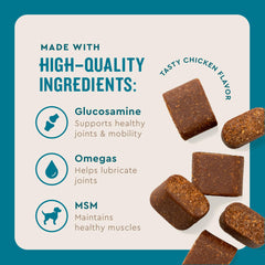 VETIQ chews close-up texture showing soft, moist chew ideal for easy consumption.