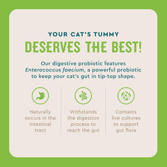 VetIQ Cat Probiotic Powder single serve packets for mess free dosing.