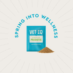 VetIQ Cat Probiotic Powder sprinkled on food for easy daily use.