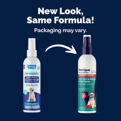Vetnique Dermabliss spray nozzle closeup showing easy application