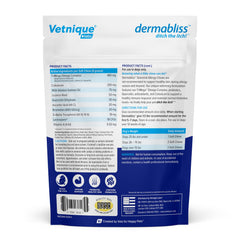 Vetnique DermaBliss supports skin and coat health with an omega-rich blend.