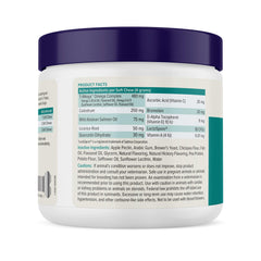 Vetnique DermaBliss dog chews up close for skin comfort.