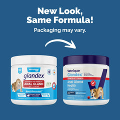 Vetnique Glandex soft-chews treats for dogs; convenient daily anal gland support