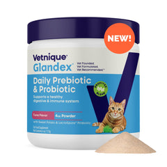 Vetnique Glandex cat anal gland powder tuna promotes digestive balance
