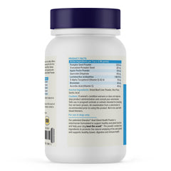 Glandex digestive health powder with fiber in a 2.5oz bottle for dogs.