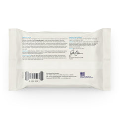 Vetnique Glandex dog wipes around the face for gentle cleansing.