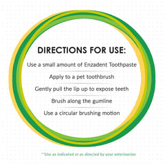 Vetoquinol Enzadent toothpaste tube highlighting poultry flavor