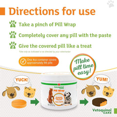 Vetoquinol Pill Wrap Mess-Free Wraps provide easy, mess-free administration.
