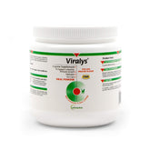 Vetoquinol Viralys bottle with fish-flavored lysine powder for cats, immune support