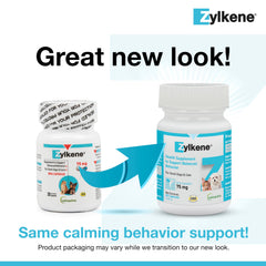 Close-up of Vetoquinol Zylkene capsule for stress coping