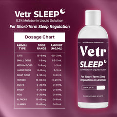 VETR Sleep dropper shows precise dosing for easy administration.
