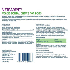 Close up texture indicating porous bite for cleaning with Vetradent Veggie Chews
