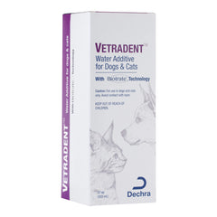 Vetradent Water Additive suitable for dogs and cats usage.