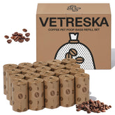 VETRESKA coffee scented poop bag roll for odor control during walks