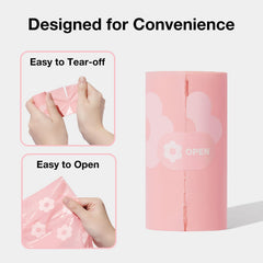 Vetreska dispenser-compatible bags with buckle for dogs and cats on the go