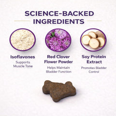 Close-up texture of soft chew for VetriScience bladder health product.