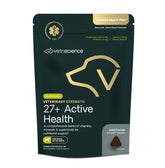 VetriScience duck-flavor bottle front showing a tasty daily chew for canine vitality