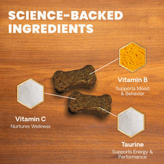 VetriScience Senior 27+ soft chews, palatable and gentle on sensitive stomachs
