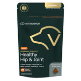VetriScience Healthy Hip & Joint chews bottle front for large dogs mobility support