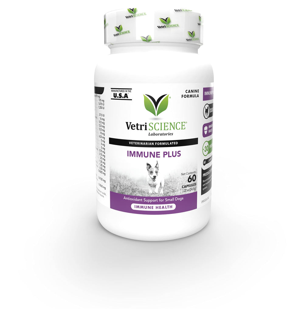 VetriScience Immunity Health small dogs bottle with capsules promotes daily immune support