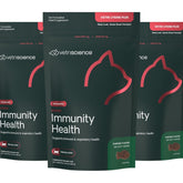 VetriScience Lysine Immunity Health chews bottle front may support immune function.