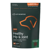VetriScience Senior Healthy Hip & Joint soft chews in bottle promote senior dog joint support and mobility