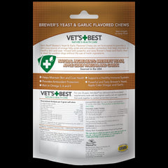 Vets Best Brewers Yeast Garlic Chews soft chew close-up highlighting texture for easy feeding