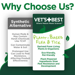 Vet's Best cotton spice scent shampoo freshening a dog's coat during bath time.