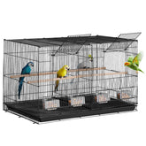 VEVOR 30-inch flight bird cage front view shows spacious habitat for multiple small birds.