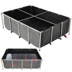 VEVOR canvas fish pond viewing panel provides clear visibility for koi and goldfish observation