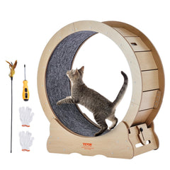 VEVOR cat exercise wheel assembly shows sturdy construction for safe indoor use.