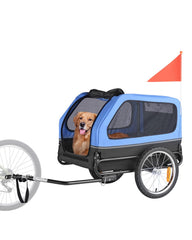 VEVOR Dog Bike Trailer interior cabin spacious for comfortable dogs during rides