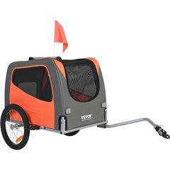 VEVOR Dog Bike Trailer front door ventilation for pet comfort on rides
