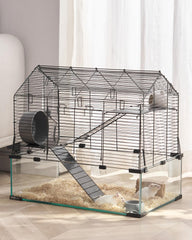VEVOR hamster cage offers a 360-degree view for easy observation.