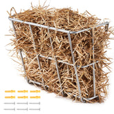 VEVOR Livestock Feeder with 18.5 gallon capacity for day-long hay.