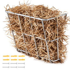 VEVOR Livestock Feeder with 18.5 gallon capacity for day-long hay.