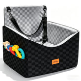 VibeBay Dog Car Seat elevated-view improves road visibility for small dogs